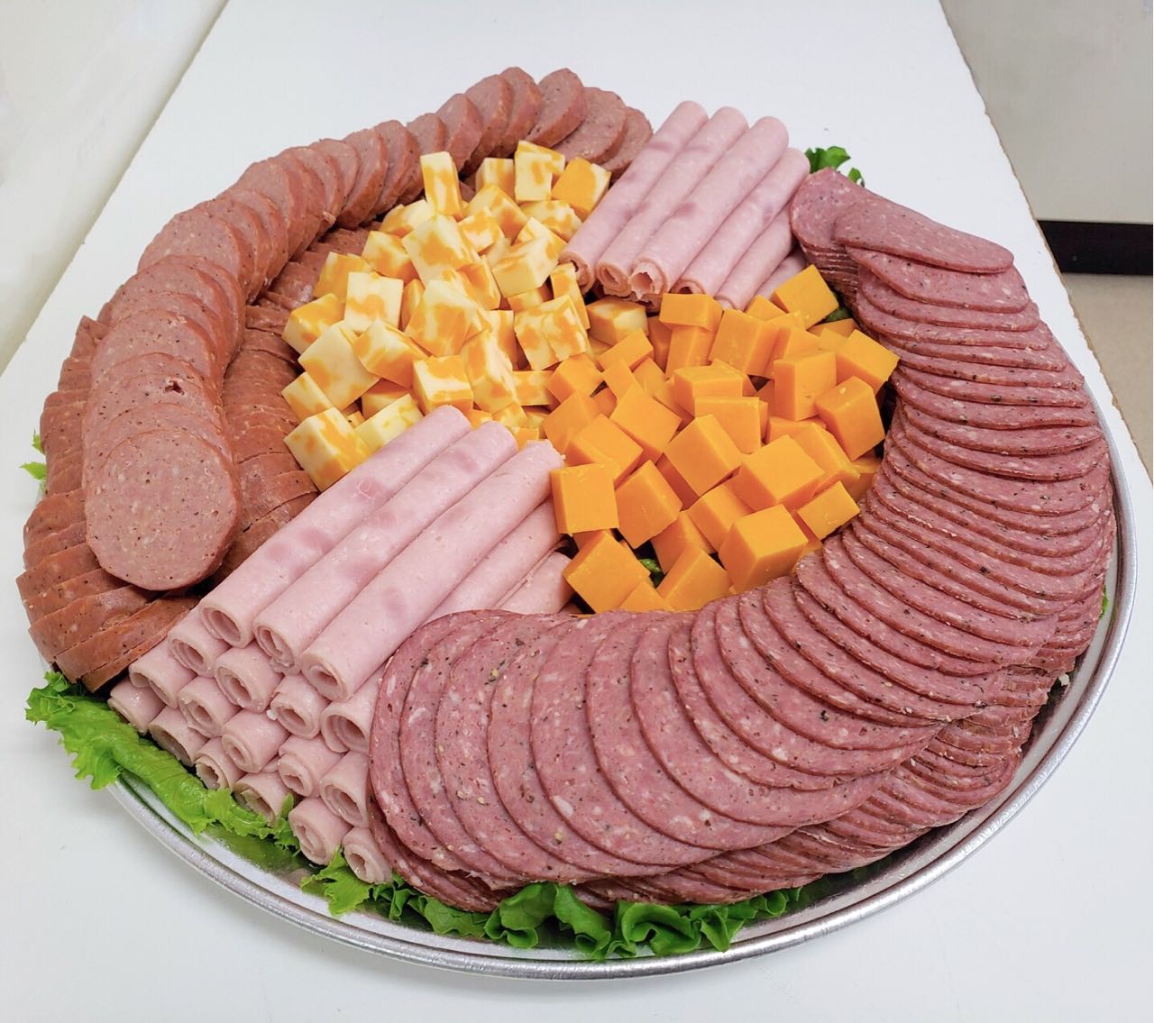 EastEnd Meats & Sausage Freshly-Prepared Meat, Cheese, Pickles Deli Trays for either wedding social, family party or business gathering in Winnipeg. Custom Menus Available